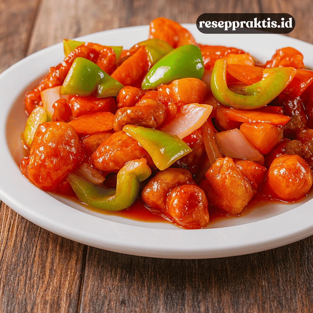 Resep Ayam Asam Manis Ala Restoran, Enaknya Nempel!