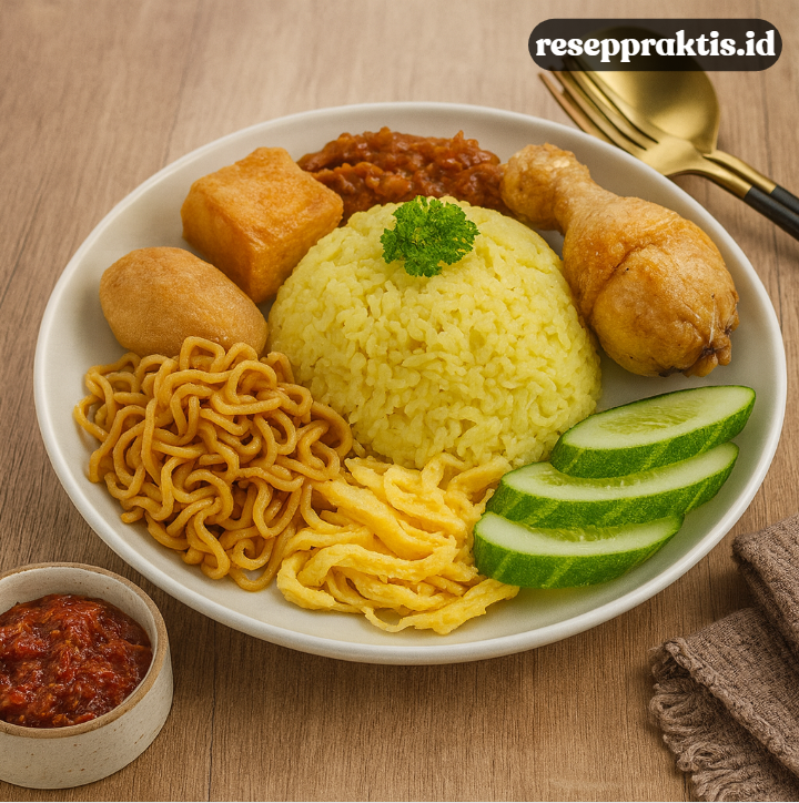 Resep Nasi Kuning Lengkap dengan Lauk dan Pelengkap