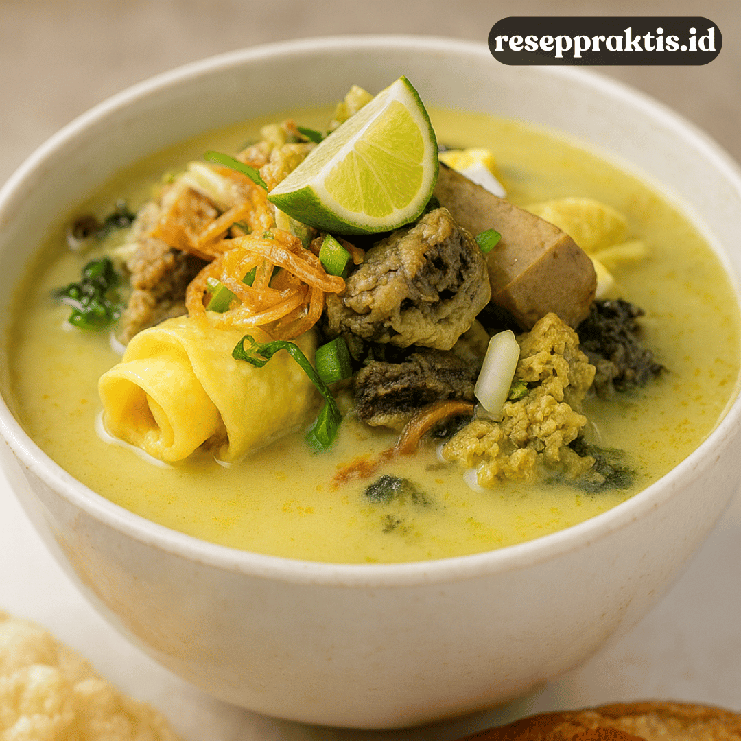 Resep Soto Betawi dengan Kuah Santan Kental Paling Gurih