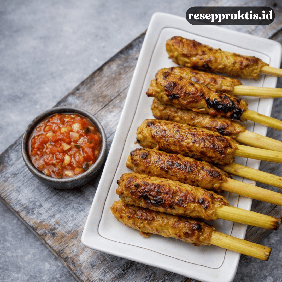 Resep Sate Lilit Bali Ikan, Gurih Rempahnya Bikin Nagih
